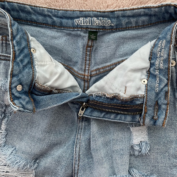 High Waisted Denim Shorts - Picture 4 of 6